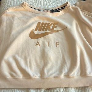 nike air cropped hoodie large